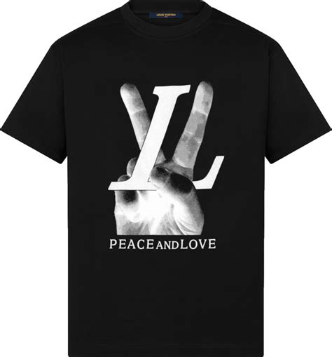 Louis Vuitton Black 'Peace & Love' T